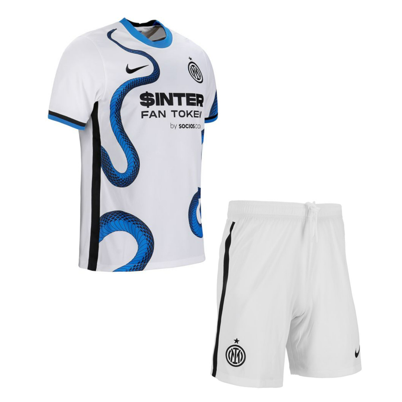 Kids Inter Milan 2021/22 Away Soccer Kits Shirt With Shorts